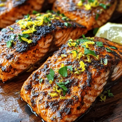Salmon has become a staple on dining tables across the globe, celebrated not only for its rich flavor but also for its impressive health benefits. This oily fish is packed with essential omega-3 fatty acids, high-quality protein, and an array of vitamins and minerals, making it a top choice for health-conscious eaters. Whether grilled, baked, or pan-seared, salmon is versatile enough to satisfy any palate. Today, we delve into a delightful preparation method that elevates this beloved fish: the blackened cooking technique.