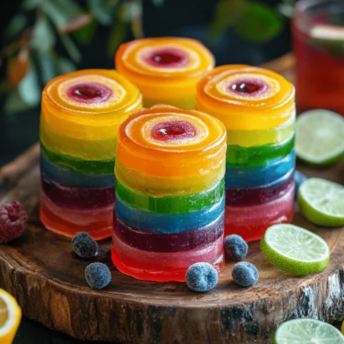 As summer parties and gatherings approach, the quest for fun and innovative treats becomes a top priority for hosts and guests alike. Enter the Sour Rainbow Punch Vodka Rollups: a vibrant, playful snack that combines the nostalgia of childhood candy with the adult appeal of vodka-infused fun. These rollups are not just visually enticing with their kaleidoscope of colors; they pack a flavorful punch that’s sure to be a hit at any event.
