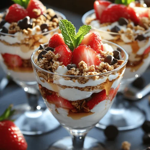 Parfaits are a delightful dessert option that combines both aesthetic appeal and customizable flavors, making them a favorite for gatherings, parties, or simply a treat for yourself. The versatility of parfaits means they can accommodate a range of preferences and dietary needs, allowing everyone to find a combination that satisfies their sweet tooth. Among the various parfait recipes, the Heavenly Cool Whip Parfaits stand out for their simple preparation and irresistible taste.