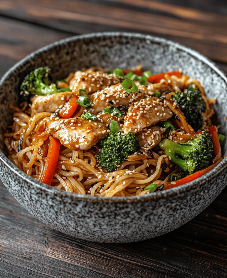 Savory Chicken Teriyaki Noodles is a delightful dish that embodies the essence of traditional Japanese cuisine while appealing to modern palates. This recipe combines tender chicken, a medley of crisp vegetables, and perfectly cooked rice noodles, all coated in a luscious homemade teriyaki sauce. The result is a harmonious blend of flavors and textures that has made Chicken Teriyaki Noodles a beloved favorite in households and restaurants alike.
