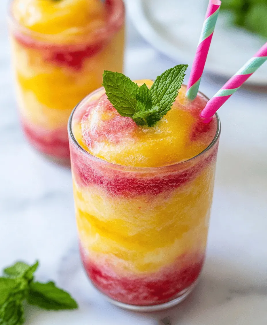 As summer descends upon us, the quest for refreshing and invigorating treats becomes essential. One such delightful indulgence that captures the essence of sunny days is the slushie. This icy beverage is not just a nostalgic reminder of childhood summers spent at amusement parks but also a versatile drink that can be tailored to suit a variety of tastes. Among the most vibrant and enjoyable combinations are Pineapple Strawberry Swirled Slushies, a perfect balance of tropical flavors and berry sweetness that promises to keep you cool and refreshed.