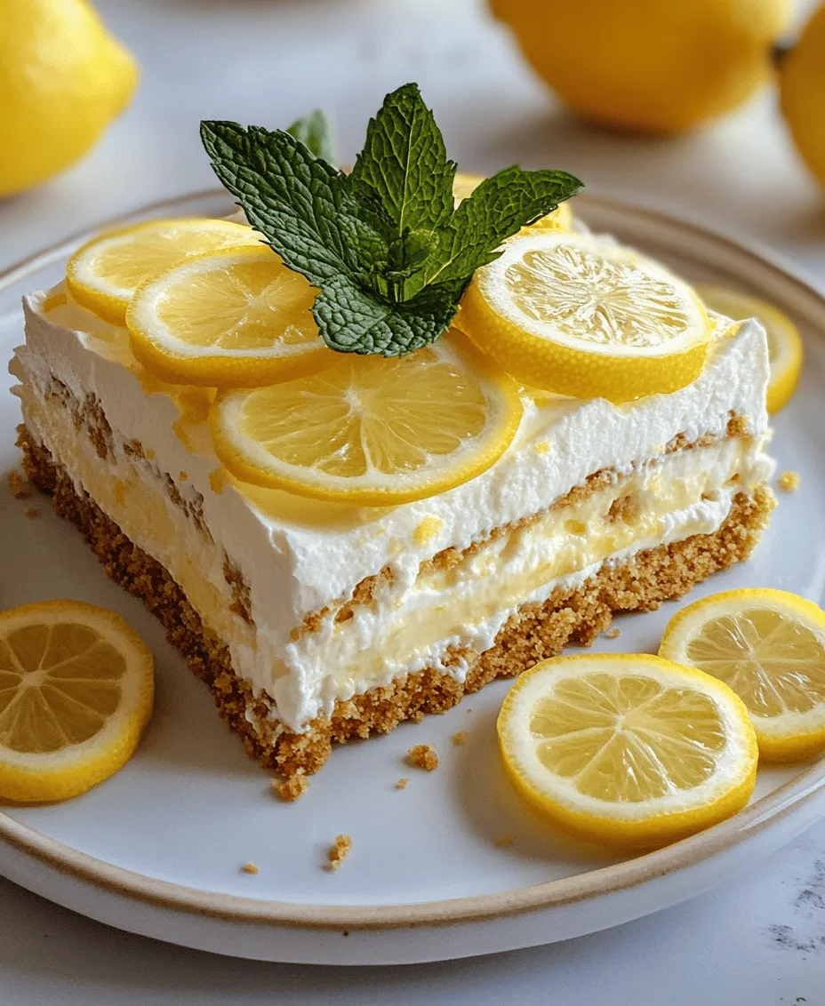 If you’re looking for a dessert that perfectly balances sweetness with a tangy twist, the Zesty No Bake Lemon Dream Cake might just be your new favorite treat. This delightful dessert is not only a feast for the eyes but also a refreshing way to end a meal, especially during the warmer months. Its light and creamy texture, alongside the bright, citrusy flavor of lemon, makes it an ideal choice for picnics, summer parties, or any occasion where you want to impress your guests without spending hours in the kitchen.