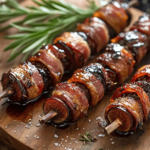 If you're searching for a delightful appetizer that combines savory and sweet flavors in a unique way, look no further than grilled figs with bacon and maple syrup. This dish is a culinary gem that showcases the elegant taste of fresh figs, the smoky richness of thick-cut bacon, and the luscious sweetness of pure maple syrup. Each bite offers a perfect harmony of flavors, making it an irresistible treat for both casual gatherings and sophisticated dinner parties.