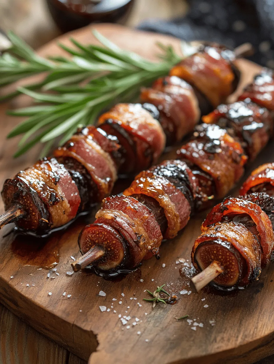 If you're searching for a delightful appetizer that combines savory and sweet flavors in a unique way, look no further than grilled figs with bacon and maple syrup. This dish is a culinary gem that showcases the elegant taste of fresh figs, the smoky richness of thick-cut bacon, and the luscious sweetness of pure maple syrup. Each bite offers a perfect harmony of flavors, making it an irresistible treat for both casual gatherings and sophisticated dinner parties.