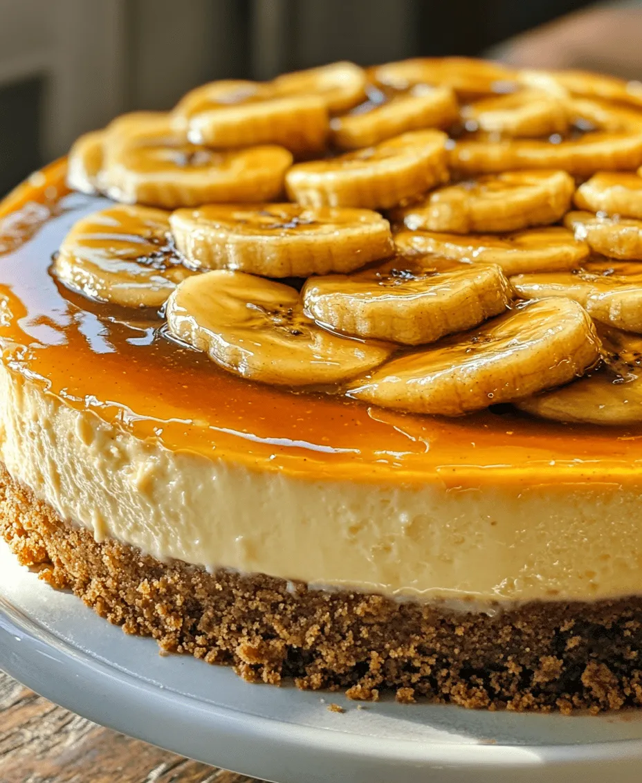 Indulgent desserts have a special place in our hearts, and few can rival the luxurious experience of a caramelized banana cheesecake. This delightful twist on a classic dessert combines the rich, creamy texture of cheesecake with the sweet, caramelized notes of ripe bananas, all enhanced by a touch of rum glaze. The balance between the tartness of cream cheese and the natural sweetness of bananas creates a harmonious flavor profile that makes this dessert not only a treat for the taste buds but also a visual feast.