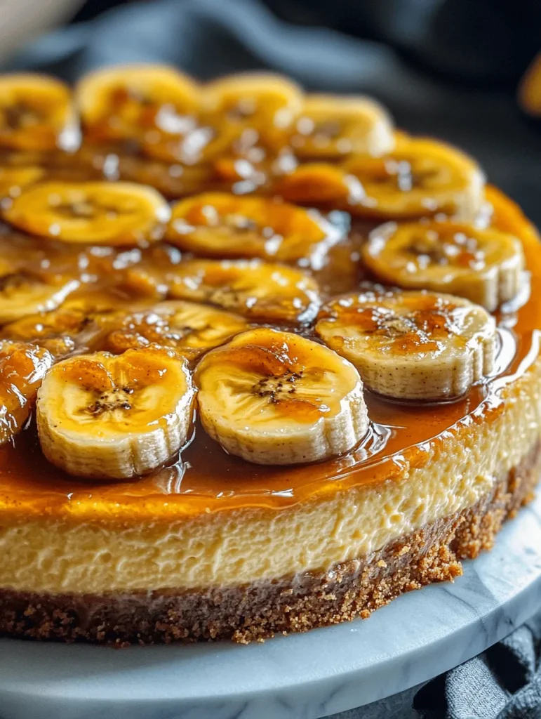 Indulgent desserts have a special place in our hearts, and few can rival the luxurious experience of a caramelized banana cheesecake. This delightful twist on a classic dessert combines the rich, creamy texture of cheesecake with the sweet, caramelized notes of ripe bananas, all enhanced by a touch of rum glaze. The balance between the tartness of cream cheese and the natural sweetness of bananas creates a harmonious flavor profile that makes this dessert not only a treat for the taste buds but also a visual feast.