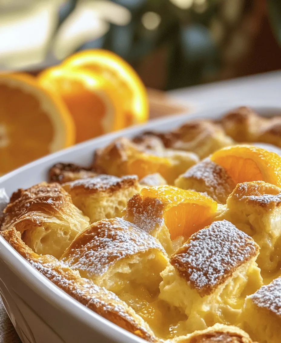 Breakfast bakes have taken the culinary world by storm, becoming a beloved option for early risers and brunch enthusiasts alike. These comforting dishes combine the ease of preparation with the pleasure of indulgent flavors, making them a perfect choice for any occasion. One standout recipe that captures the essence of breakfast bakes is the Orange Croissant Breakfast Bake. This delightful dish brings together buttery, flaky croissants and the zesty brightness of oranges, resulting in a breakfast that is both comforting and refreshing.