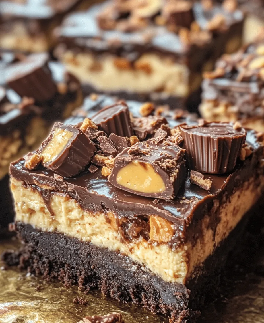 Before diving into the specifics of our Reese's Butterfinger Cheesecake Bars, it’s crucial to understand what cheesecake bars are and how they differ from traditional cheesecakes. Cheesecake bars are typically baked in a rectangular or square baking pan, allowing them to be cut into neat squares after cooling. This format makes them easy to serve and share, which is part of their appeal for parties, potlucks, and family gatherings.