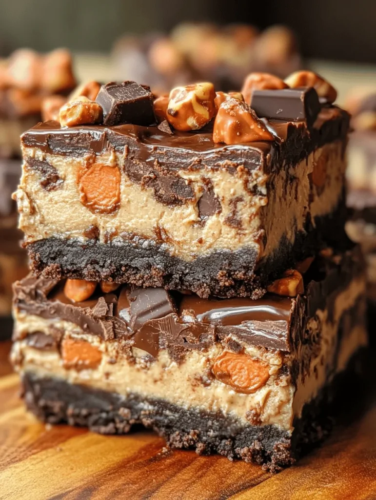 Before diving into the specifics of our Reese's Butterfinger Cheesecake Bars, it’s crucial to understand what cheesecake bars are and how they differ from traditional cheesecakes. Cheesecake bars are typically baked in a rectangular or square baking pan, allowing them to be cut into neat squares after cooling. This format makes them easy to serve and share, which is part of their appeal for parties, potlucks, and family gatherings.