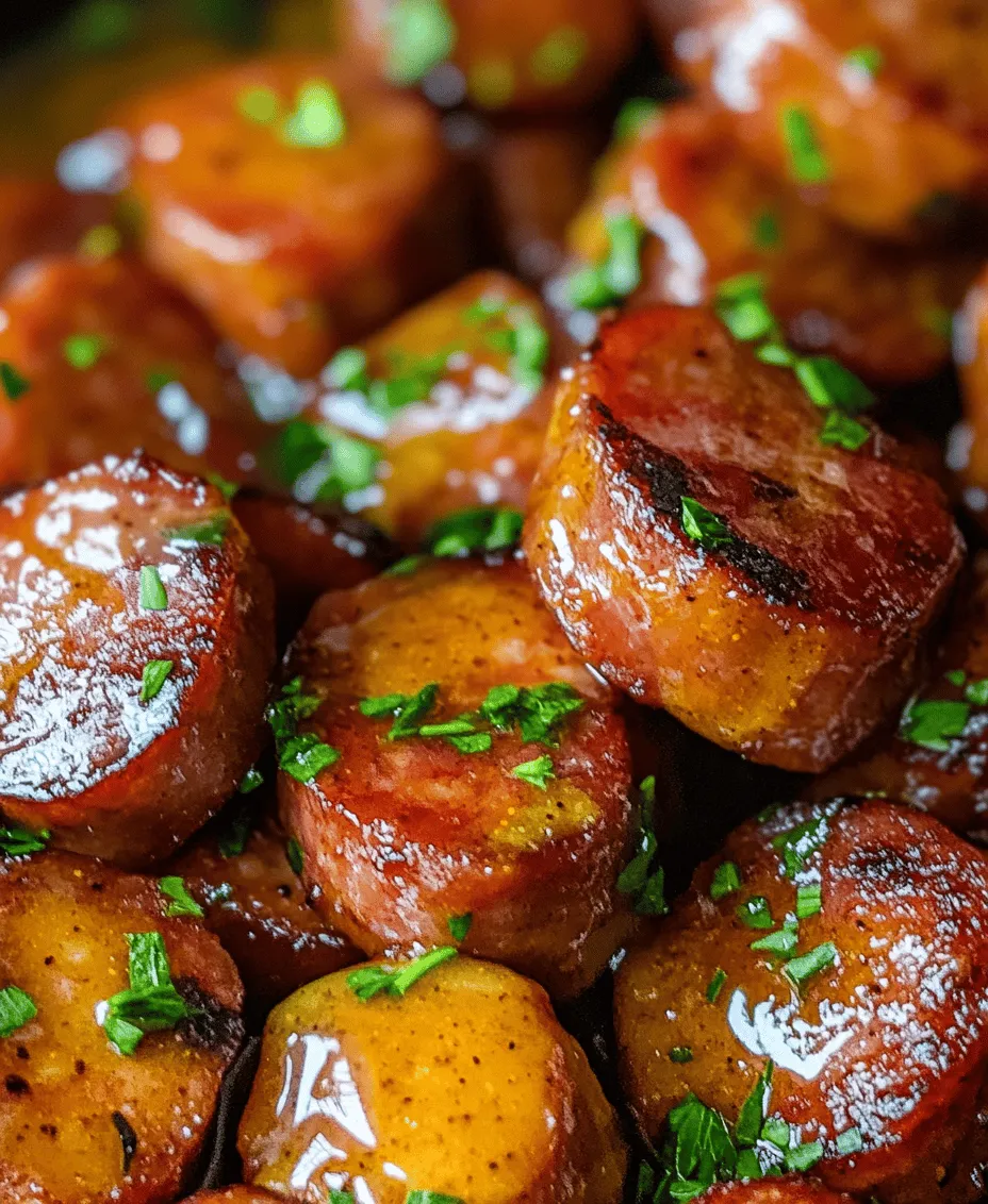 If you're looking for a crowd-pleasing appetizer that strikes the perfect balance between sweet and savory, look no further than Sweet & Savory Slow Cooker Honey Mustard Kielbasa Bites. This dish has gained immense popularity at parties, potlucks, and family gatherings, thanks to its irresistible flavor and ease of preparation. The combination of succulent kielbasa, rich honey, and tangy mustard creates an explosion of taste that will leave your guests clamoring for more.