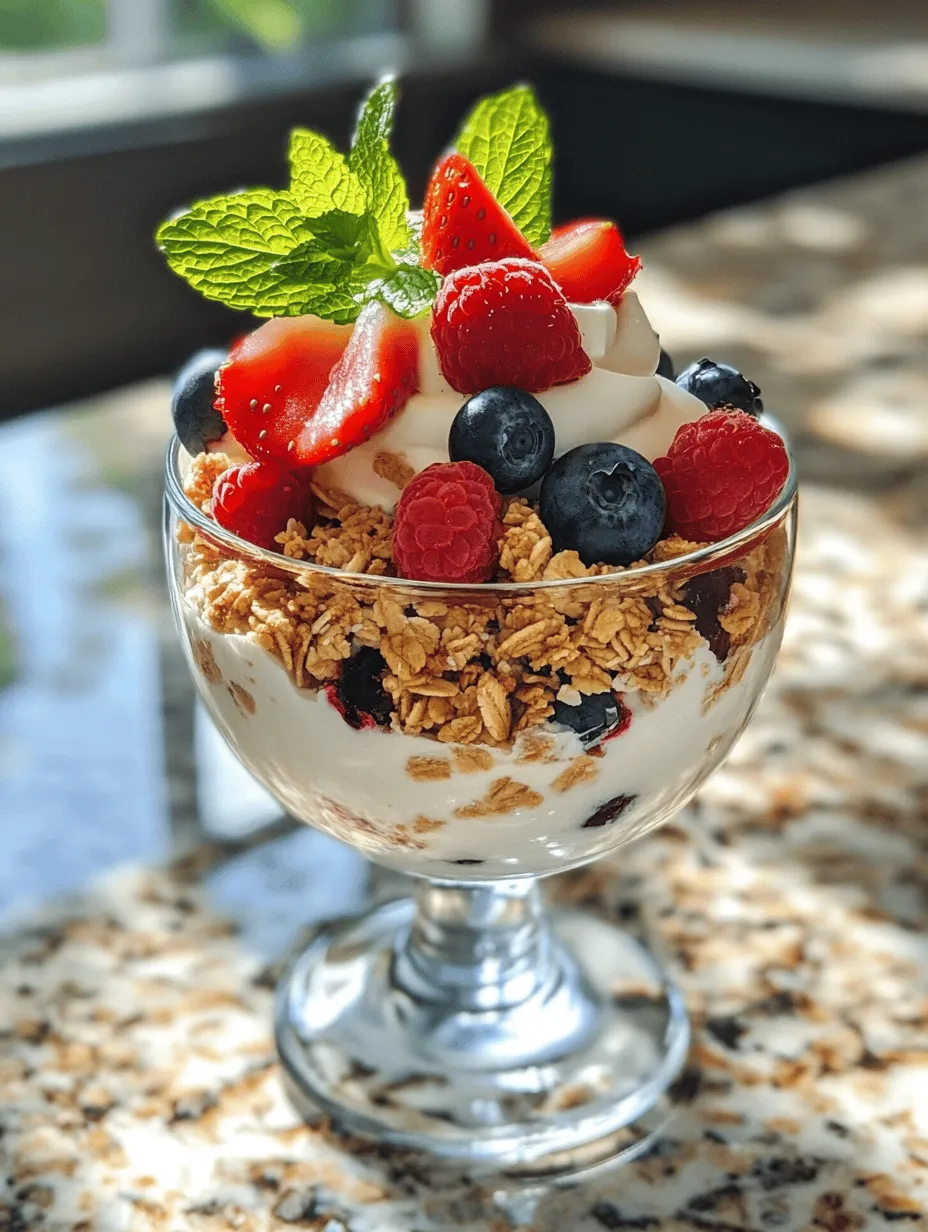 Parfaits are a delightful and versatile dish that can easily transition from breakfast to dessert. Characterized by their layered presentation, parfaits often combine various textures and flavors, making them visually appealing and satisfying to the palate. The Refreshing Berry Coconut Parfait is a vibrant and nutritious option that not only pleases the eye but also nourishes the body. With its colorful layers of fresh berries, creamy coconut yogurt, and crunchy granola, this parfait is a simple yet elegant choice for any meal of the day.