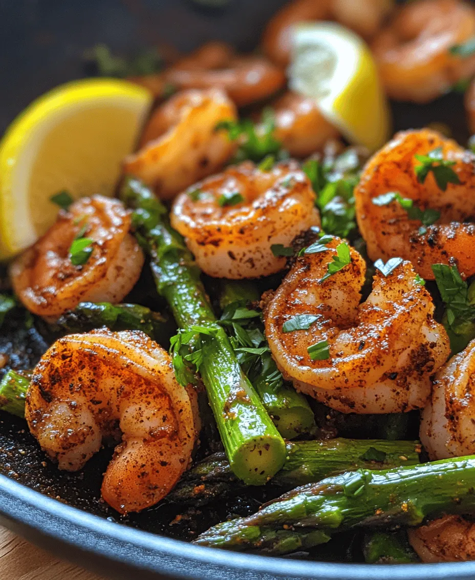Delve into the world of flavorful and nutritious meals with our Blackened Shrimp and Asparagus Skillet recipe. This dish not only tantalizes your taste buds with its Cajun-inspired spices but also brings the vibrant colors and health benefits of asparagus to your dinner table. As a beloved staple of Southern cuisine, blackened cooking has gained a reputation for its bold flavors and satisfying textures. Imagine succulent shrimp, perfectly seasoned, nestled alongside tender-crisp asparagus, all cooked in one skillet. With a prep time of just 10 minutes and a total cooking time of 20 minutes, this recipe is perfect for busy weeknights yet impressive enough for special occasions. Let’s explore how you can whip up this delightful dish while enjoying the benefits of fresh ingredients and bold flavors.