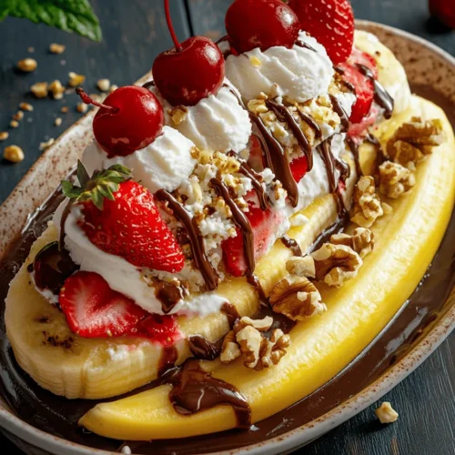 Delving into the world of desserts, few treats can match the nostalgic and vibrant appeal of a classic banana split. This iconic dessert has been a staple at ice cream parlors and backyard barbecues for generations, captivating taste buds with its delightful combination of flavors and textures. The Tropical Bliss Banana Split Delight takes this beloved dessert to a whole new level, blending rich flavors and colorful ingredients that not only satisfy your sweet tooth but also transport you to a sun-soaked paradise.