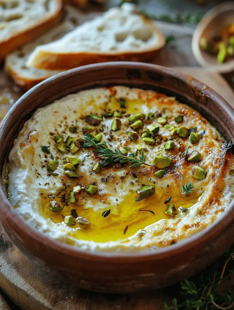 The allure of baked ricotta is a culinary journey that invites both novice cooks and seasoned chefs to explore the creamy depths of this versatile cheese. Sweet & Savory Baked Ricotta with Honey & Pistachios is a dish that embodies balance, sophistication, and comfort. By marrying the rich and creamy texture of fresh ricotta with the natural sweetness of honey and the delightful crunch of pistachios, this recipe transforms a simple appetizer into a memorable experience.