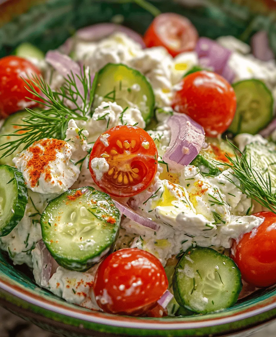 Cottage cheese is a dairy product that has gained popularity in recent years, particularly among health-conscious individuals. With its rich nutritional profile, it offers a wealth of benefits that make it a fantastic addition to salads.