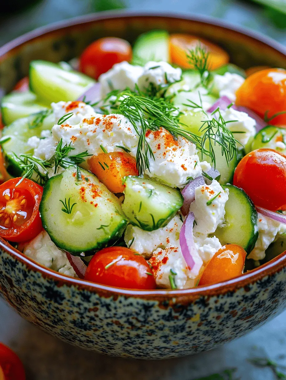 Cottage cheese is a dairy product that has gained popularity in recent years, particularly among health-conscious individuals. With its rich nutritional profile, it offers a wealth of benefits that make it a fantastic addition to salads.