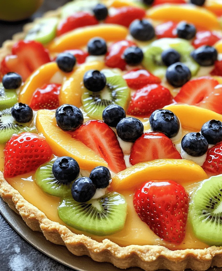 There’s something undeniably enchanting about a beautifully crafted fruit tart. As a centerpiece at gatherings, the Celebration Fruit Tart not only tantalizes the taste buds but also captivates the eyes with its vibrant colors and artistic presentation. This culinary masterpiece combines a crisp, buttery crust with a creamy, velvety filling, topped generously with an array of fresh, juicy fruits. Whether it’s a birthday party, a summer picnic, or a holiday feast, this tart shines as a delicious symbol of festivity and celebration.