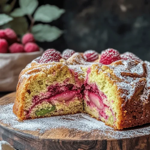 Marble cakes have a special place in the hearts of many bakers and dessert lovers. Their striking appearance, characterized by swirls of contrasting colors, makes them visually appealing while delivering a delightful blend of flavors in every slice. Imagine slicing into a moist cake that offers both the tartness of rhubarb and the sweet, juicy essence of raspberries. This Rhubarb Raspberry Marble Cake does just that, providing a delicious twist that is sure to impress at any gathering.