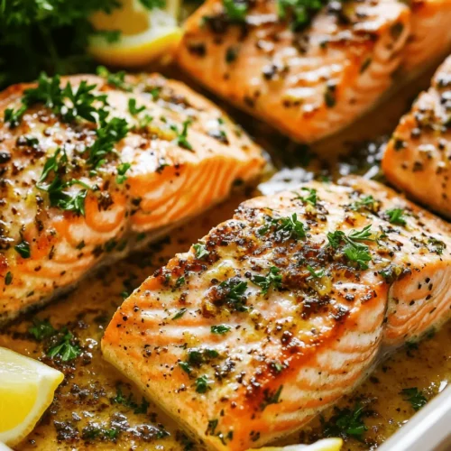 Garlic Butter Baked Salmon is not just a culinary delight; it's a dish that brings together simplicity and sophistication with every bite. This recipe features succulent salmon fillets, enveloped in a rich, aromatic garlic butter sauce that enhances the fish's natural flavors. Whether you're cooking for a busy weeknight dinner or impressing guests at a weekend gathering, this dish is versatile enough to suit any occasion.