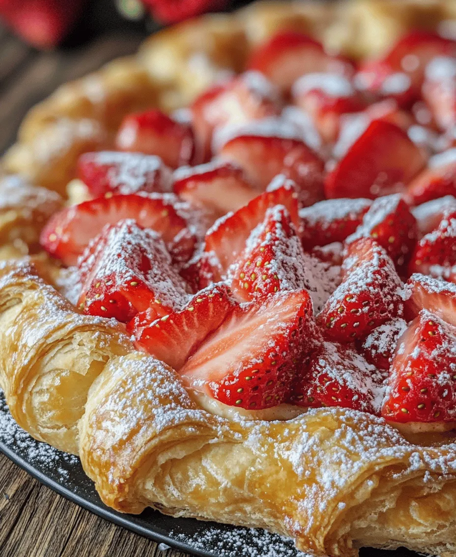 Imagine biting into a warm, flaky pastry filled with luscious strawberries and a creamy, sweet filling that dances on your taste buds. This is exactly what you can expect from an Irresistible Strawberry Danish Delight. This delightful pastry combines the light, airy texture of puff pastry with the sweet, tart flavor of fresh strawberries, creating a perfect treat for any occasion. Whether you're hosting a brunch, showcasing an impressive dessert table, or simply looking for a sweet indulgence during a casual gathering, this recipe will surely be a crowd-pleaser.