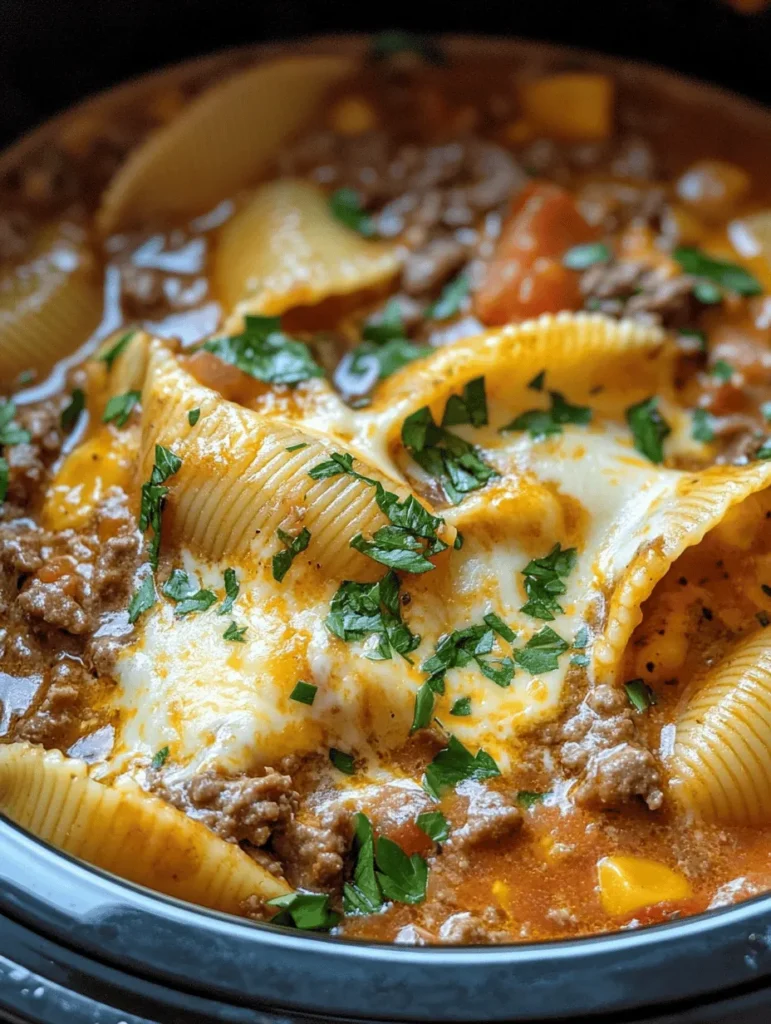 When it comes to comfort food, nothing quite compares to a hearty, cheesy pasta dish that warms both the body and soul. Easy Crockpot Cheesy Ranch Beef Pasta Shells embody the essence of comfort food, combining rich flavors, creamy textures, and the convenience of a slow cooker. This dish has gained popularity not only for its delightful taste but also for its effortless preparation, making it a go-to option for busy weeknights or family gatherings.