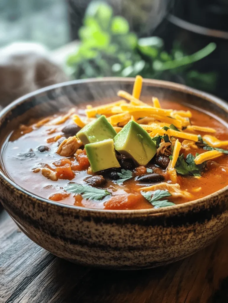Spicy Chicken Enchilada Soup is more than just a meal; it is a delightful fusion of rich flavors and wholesome ingredients. Drawing inspiration from the classic enchilada, this soup offers the same comforting elements but in a lighter, more accessible form. The origins of enchiladas date back to ancient Mexico, where tortillas were filled with various ingredients, then rolled and enjoyed by the people. Over the years, they have evolved, and with that evolution, we now have dishes like the Spicy Chicken Enchilada Soup, which brings the essence of enchiladas to a new level of comfort food.