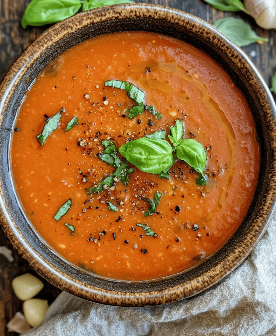 The appeal of Roasted Tomato Bliss Soup goes beyond its comforting essence; it’s about celebrating the beauty of fresh ingredients. The use of ripe, juicy tomatoes not only provides a vibrant color but also infuses the soup with a natural sweetness that’s hard to resist. When roasted, tomatoes caramelize, intensifying their flavors, and transforming into a luscious base for the soup. This recipe highlights the importance of quality ingredients, showcasing how a few simple components can come together to create an unforgettable dish.