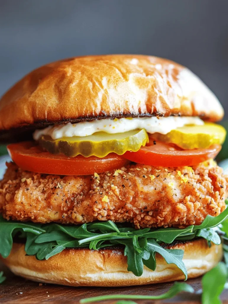 If you’re on the hunt for a sandwich that combines crispy goodness with a burst of zesty flavor, look no further than the Crispy Lemon Pepper Chicken Sandwich. This delightful dish takes the classic chicken sandwich and elevates it to new heights with its vibrant lemony notes and perfectly seasoned crispy chicken. Imagine biting into a juicy chicken breast that’s been marinated in buttermilk and lemon, coated in a crunchy breading, and served on a soft bun with fresh toppings. The combination of textures and flavors makes this sandwich an irresistible option for lunch, dinner, or even gatherings with friends and family.