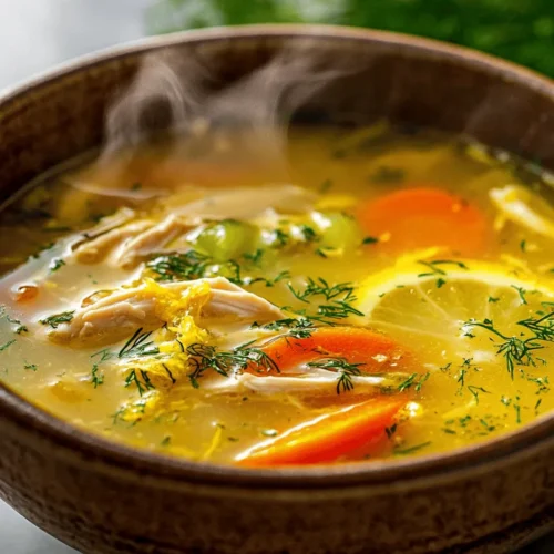 Greek Lemon Chicken Soup, fondly known as Avgolemono, is a culinary gem that embodies the vibrant flavors and warmth of Mediterranean cooking. With its silky texture and zesty lemon notes, Avgolemono is more than just a soup; it’s a comforting embrace in a bowl. Often served during family gatherings, celebrations, and even as a remedy for the common cold, this traditional Greek dish is both nourishing and delightful. Whether you're looking to impress guests or simply enjoy a heartwarming meal, Avgolemono is an excellent choice that showcases the best of what Greek cuisine has to offer.