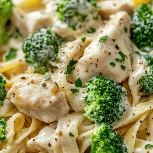 Creamy pasta dishes have long been a staple in family kitchens, cherished for their rich flavors and satisfying textures. Among these beloved recipes, Chicken Alfredo stands out as a classic choice that pleases even the pickiest eaters. Its creamy sauce, combined with tender chicken and the vibrant crunch of broccoli, creates a dish that is both indulgent and nutritious. In today’s fast-paced world, the convenience of meal preparation is paramount, and that’s where the slow cooker shines. Enter the Creamy Slow Cooker Chicken Alfredo with Broccoli—a dish that not only delivers on flavor but also simplifies your cooking process. It’s a perfect family meal that allows you to enjoy a gourmet experience without spending hours in the kitchen.