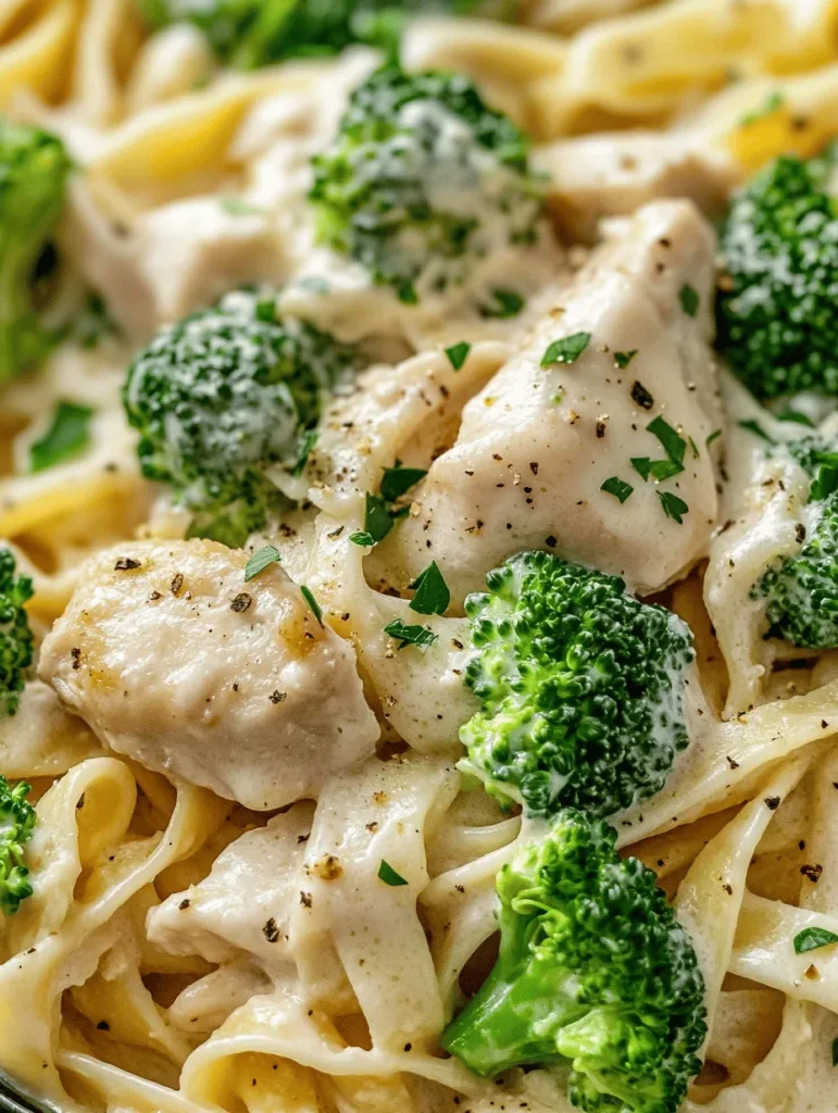 Creamy pasta dishes have long been a staple in family kitchens, cherished for their rich flavors and satisfying textures. Among these beloved recipes, Chicken Alfredo stands out as a classic choice that pleases even the pickiest eaters. Its creamy sauce, combined with tender chicken and the vibrant crunch of broccoli, creates a dish that is both indulgent and nutritious. In today’s fast-paced world, the convenience of meal preparation is paramount, and that’s where the slow cooker shines. Enter the Creamy Slow Cooker Chicken Alfredo with Broccoli—a dish that not only delivers on flavor but also simplifies your cooking process. It’s a perfect family meal that allows you to enjoy a gourmet experience without spending hours in the kitchen.