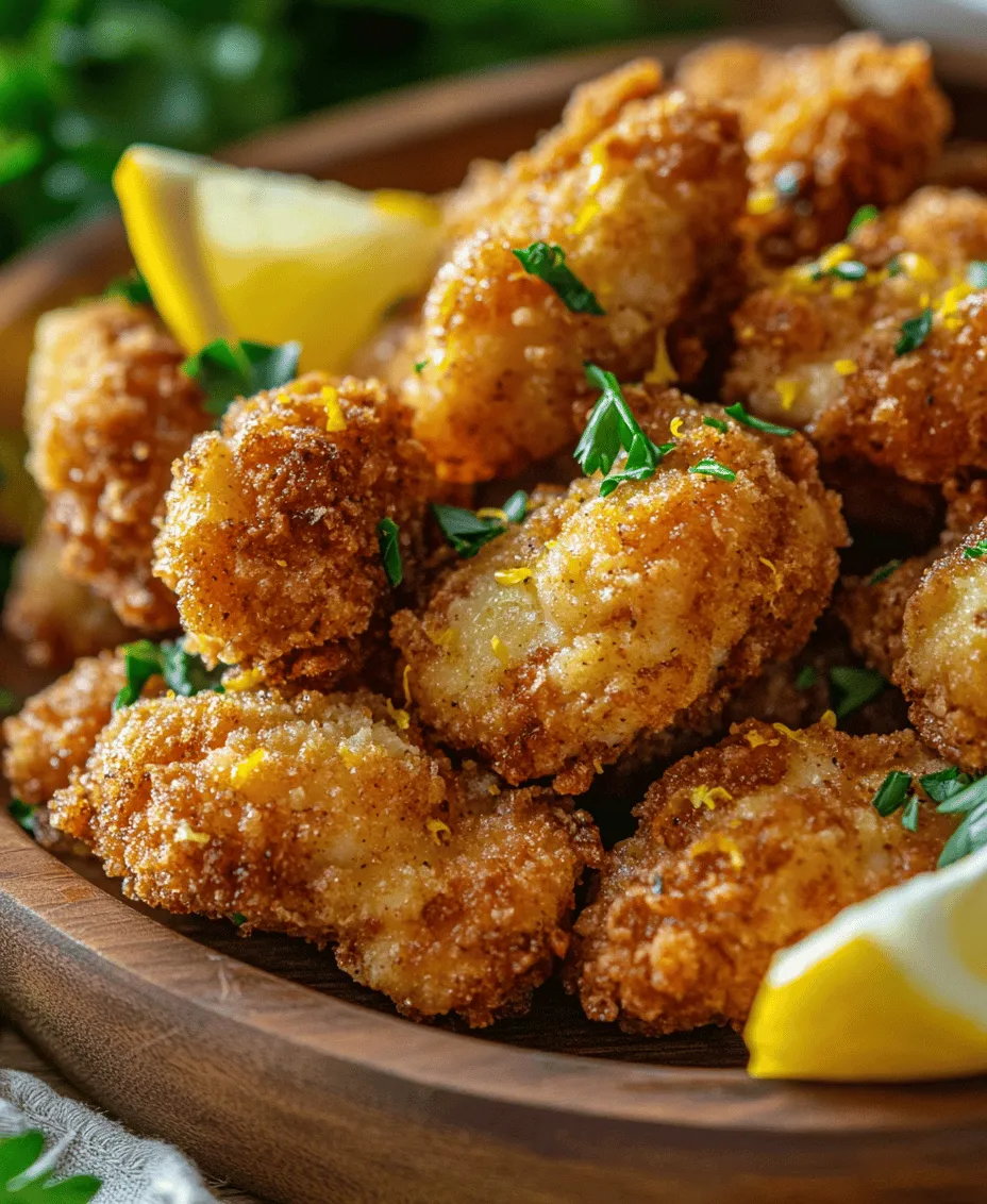 Crispy Lemon Pepper Chicken Bites are a mouthwatering appetizer or main course that brings the perfect balance of zesty and savory flavors to your table. This dish is not just a meal; it’s an experience that tantalizes your taste buds and leaves your guests craving more. With a delightful crunch on the outside and tender, juicy chicken on the inside, these bites are perfect for gatherings, game days, or simply a cozy dinner at home.