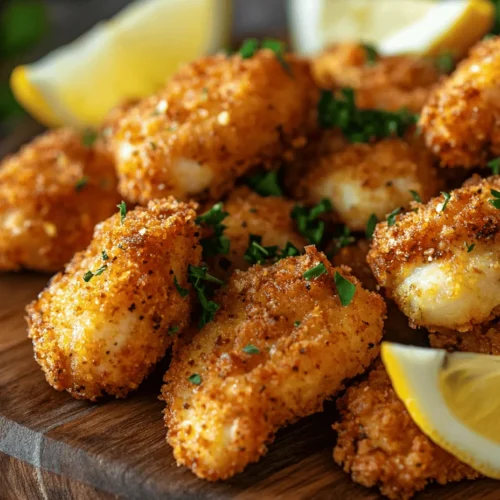 Crispy Lemon Pepper Chicken Bites are a mouthwatering appetizer or main course that brings the perfect balance of zesty and savory flavors to your table. This dish is not just a meal; it’s an experience that tantalizes your taste buds and leaves your guests craving more. With a delightful crunch on the outside and tender, juicy chicken on the inside, these bites are perfect for gatherings, game days, or simply a cozy dinner at home.
