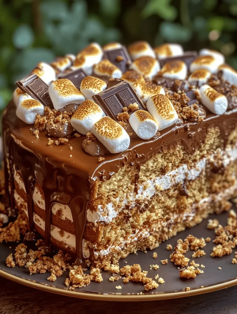 S'mores are a cherished campfire classic, evoking memories of balmy summer nights spent around the fire, roasting marshmallows and sharing stories with friends and family. The gooey combination of chocolate, toasted marshmallows, and sweet graham crackers has delighted taste buds for generations. But what if you could capture that beloved flavor in a decadent cake? Enter the S'mores Cake Delight, a delightful dessert that transforms the traditional S'mores experience into an indulgent cake.