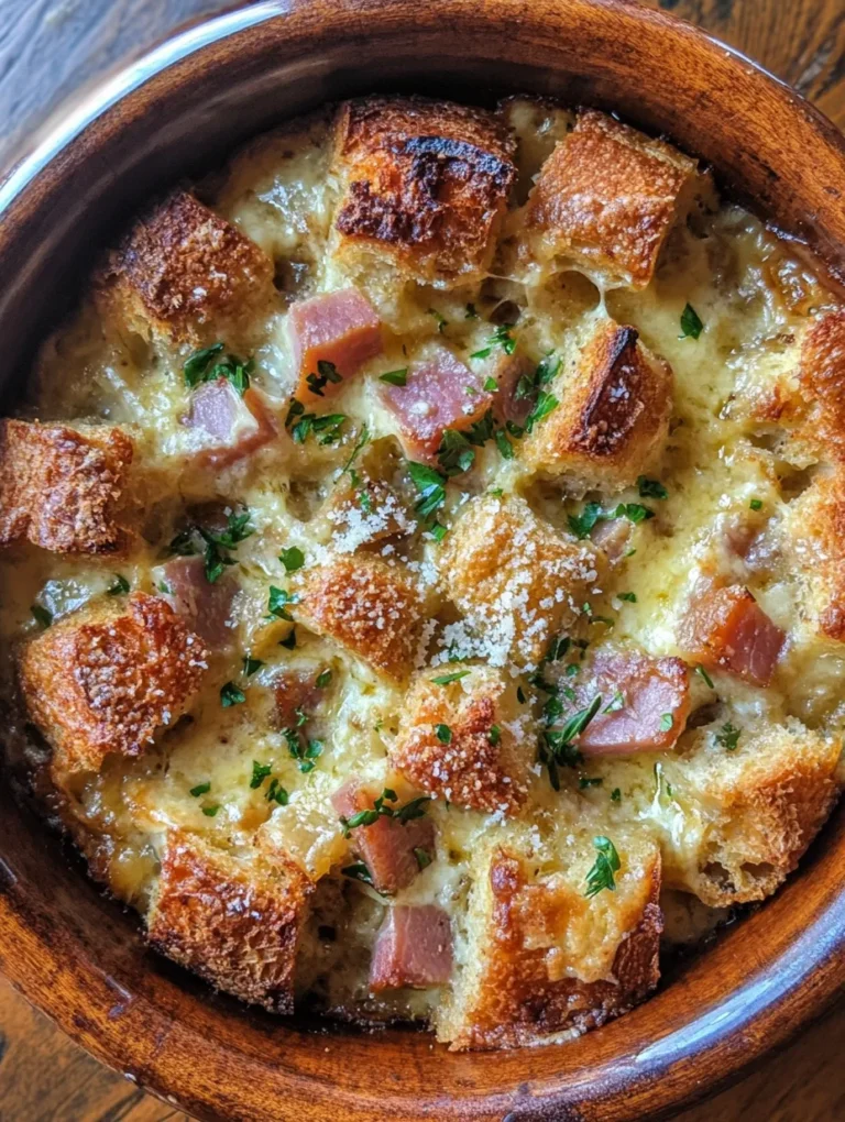 Bread pudding is a beloved classic that has graced tables for centuries. This comforting dish, traditionally made with leftover bread, is a testament to the ingenuity of home cooks who turned stale bread into something truly delightful. As the holiday season approaches, the need for comforting and heartwarming recipes becomes paramount, and what better way to celebrate than with a twist on this classic? Enter the Festive Gruyère Holiday Bread Pudding, a dish that combines the warmth of traditional bread pudding with the sophisticated flavor of Gruyère cheese.