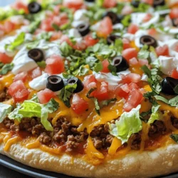 To create the perfect Taco Pizza Delight, it's essential to understand its components. The key ingredients can be categorized into several groups, each contributing unique flavors and textures to the dish.