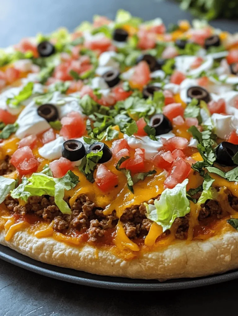 To create the perfect Taco Pizza Delight, it's essential to understand its components. The key ingredients can be categorized into several groups, each contributing unique flavors and textures to the dish.