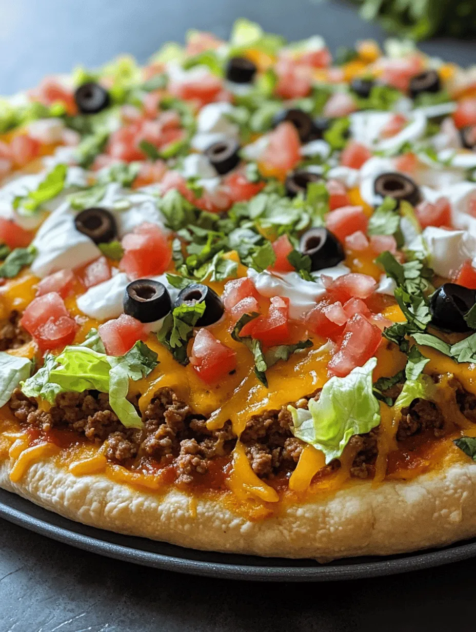 To create the perfect Taco Pizza Delight, it's essential to understand its components. The key ingredients can be categorized into several groups, each contributing unique flavors and textures to the dish.