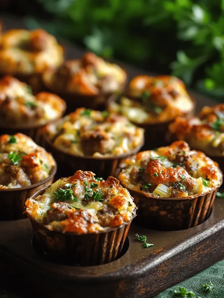 The holiday season is a time for warmth, joy, and, of course, delicious food. One of the most cherished traditions during this festive period is the gathering of family and friends around the dinner table, sharing scrumptious dishes that create lasting memories. As we prepare for these joyous occasions, the anticipation of delectable treats fills the air. This year, elevate your holiday spread with delightful Christmas Sausage & Herb Stuffing Bites. These little morsels pack a punch of flavor and are perfect for holiday parties, potlucks, or as a delectable appetizer to kick off your festive feasts.