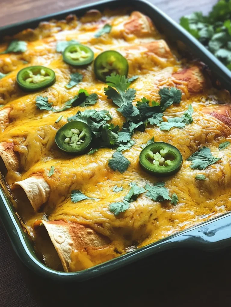 Enchiladas hold a special place in festive cooking, particularly in many Latin American cultures where they are often served during celebrations and family gatherings. Their origins can be traced back to ancient times, where tortillas filled with various ingredients were a staple. Today, enchiladas continue to evolve, adapting to diverse tastes and preferences.