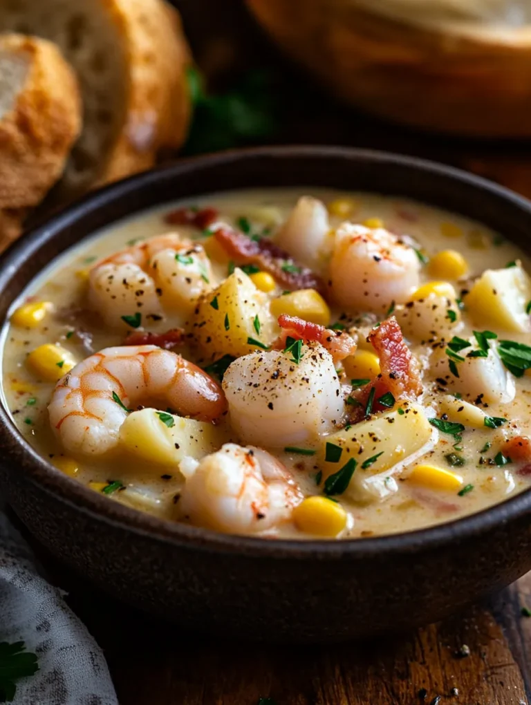 Seafood chowder is synonymous with comfort food, especially during the winter months. The thick, creamy consistency combined with tender chunks of shrimp, scallops, and crab creates a dish that is both hearty and indulgent. The seafood not only brings a taste of the coast to your kitchen but also offers numerous health benefits. Rich in omega-3 fatty acids, seafood can contribute to better heart health, improved brain function, and even support weight management.