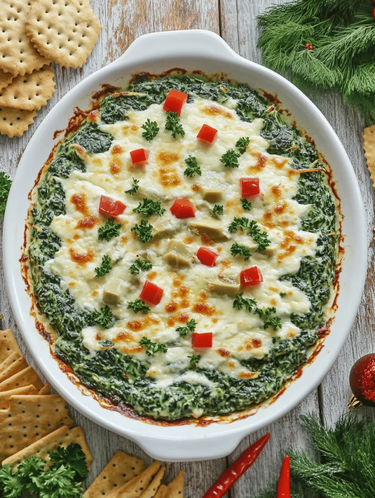 The holiday season is a time for celebration, gathering with loved ones, and, of course, indulging in delicious food. Festive appetizers play a vital role in holiday gatherings, setting the tone for joyous occasions filled with laughter and memories. Among the many delightful options available, the classic spinach and artichoke dip stands out as a beloved crowd-pleaser that never fails to impress. This rich and creamy dip has become a staple at parties and family gatherings, offering a delicious balance of flavors and textures that everyone can enjoy.