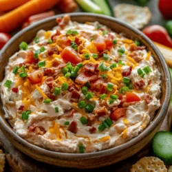 The Club Sandwich Dip Delight is a delectable twist on the classic club sandwich, perfect for gatherings, game days, or casual family dinners. This creamy, savory dip combines the flavors of chicken or turkey, crispy bacon, and rich cheddar cheese, all mixed with a zesty dressing and fresh vegetables. It’s a dish that takes the beloved flavors of a traditional club sandwich and transforms them into a shareable, dip-able delight. Imagine digging into a creamy mixture that captures the essence of your favorite sandwich, surrounded by the crunch of fresh veggies or the satisfying crunch of chips.