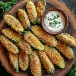 Crispy oven pickles are a delightful twist on a classic snack that provides a satisfying crunch while remaining healthier than traditional fried options. This innovative recipe transforms your average dill pickle into a crispy, flavorful treat that is perfect for various occasions—whether as an appetizer at a dinner party, a fun snack during a game day gathering, or simply a tasty alternative when you crave something crispy.