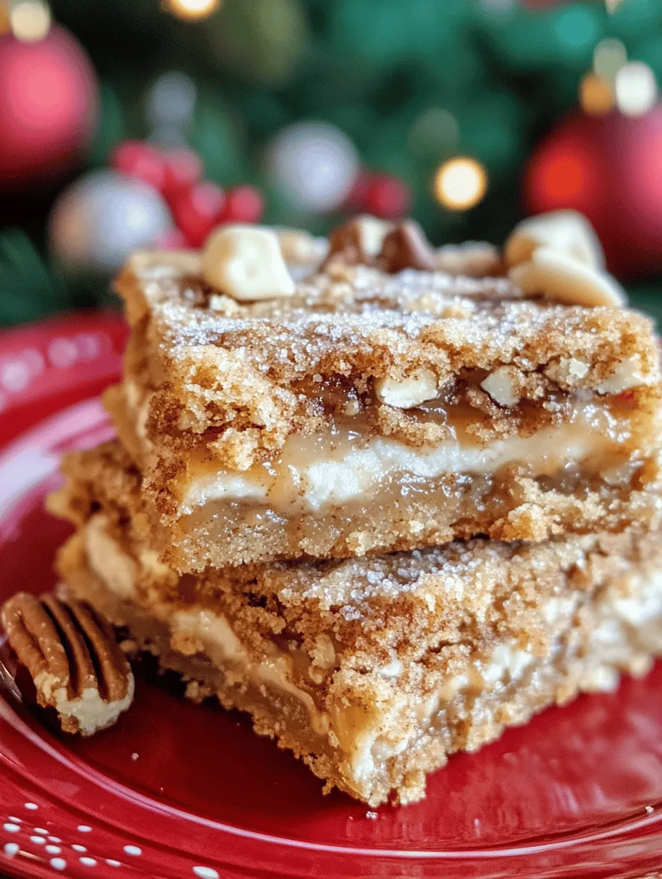 As the holiday season approaches, the spirit of Christmas begins to fill our homes with warmth, joy, and delightful aromas wafting from the kitchen. One of the most cherished traditions during this festive time is baking, where families gather to create sweet treats that not only satiate cravings but also create lasting memories. Among the host of holiday confections, the Caramel Snickerdoodle Christmas Bars stand out as a must-try recipe that combines the classic flavors of snickerdoodle cookies with a rich, gooey layer of caramel. These bars are not just a dessert; they are an embodiment of holiday cheer, perfect for sharing at gatherings or enjoying with loved ones by the fireplace.