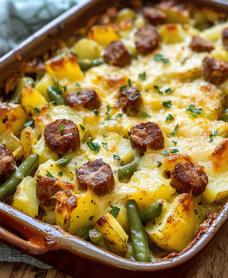 Every great casserole starts with quality ingredients. Let’s explore the core components of the Easy Sausage Green Bean Potato Casserole to understand what makes this dish so special.