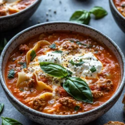 One-pot meals have become increasingly popular for good reason. They save time, reduce kitchen chaos, and make cleanup a breeze. This is especially important during the holiday season when your attention is pulled in multiple directions—decorating the house, wrapping gifts, and attending festive gatherings. With a one-pot meal like this lasagna soup, you can focus on what truly matters: spending quality time with loved ones.