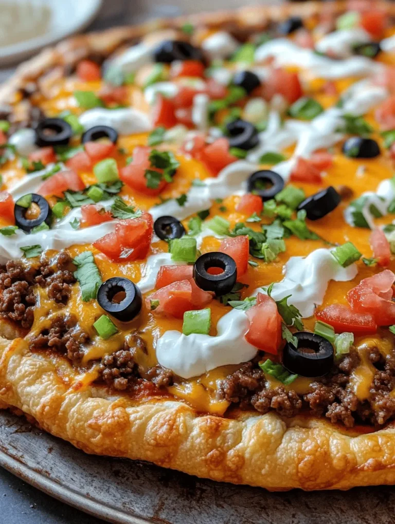 The star of the show is, of course, the crescent roll dough. This pre-packaged dough is a game changer, allowing you to create a crispy and flaky crust without the hassle of traditional pizza dough preparation. When baked, the crescent roll dough puffs up and forms a delightful golden crust that serves as the ideal base for your taco toppings.