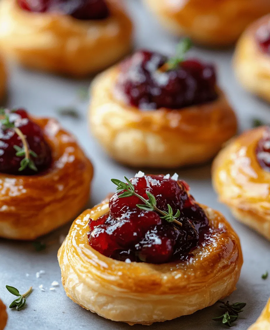 Cranberry Brie Puff Pastry Bites have become a staple in holiday cuisine, celebrated for their exquisite flavor profile and beautiful presentation. The appeal of these bites lies not only in their taste but also in their versatility. They can be served warm as a comforting appetizer or at room temperature, making them ideal for cocktail parties and gatherings where guests may be mingling and sampling various dishes throughout the event.