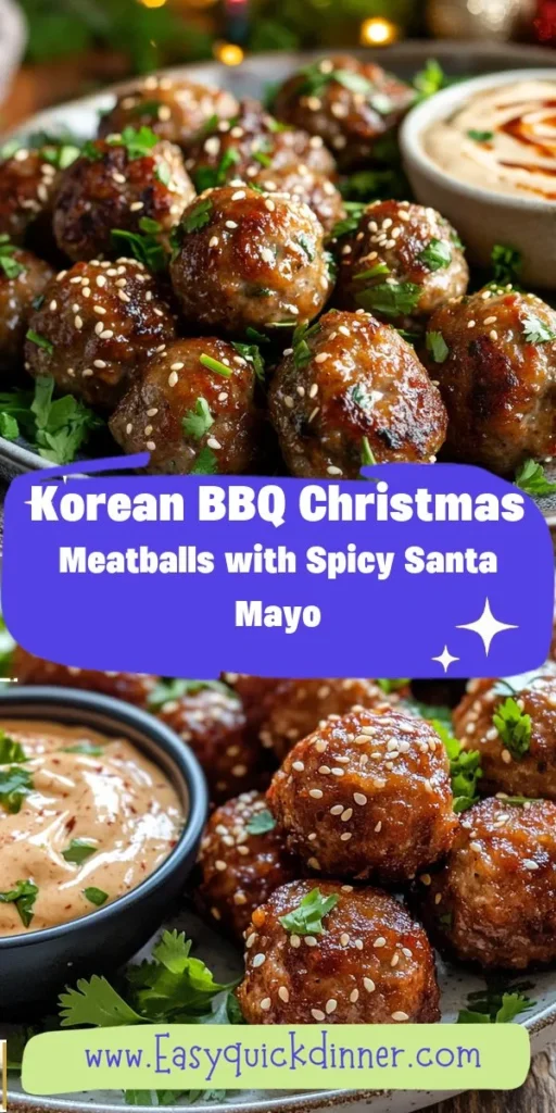 Bring festive cheer to your work lunch with a protein-packed meal prep that’s both delicious and satisfying! These Korean BBQ-inspired meatballs are perfect for a quick bite during the busy holiday season. With the added zing of Spicy Santa Mayo, your taste buds will be celebrating too—thanks to afterka for the inspiration! MealPrep ProteinPackedLunch KoreanBBQ HolidayEats WorkLunch HealthyEating FestiveFlavors